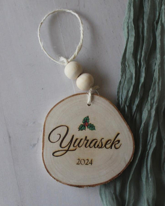 Mistletoe Name Ornament