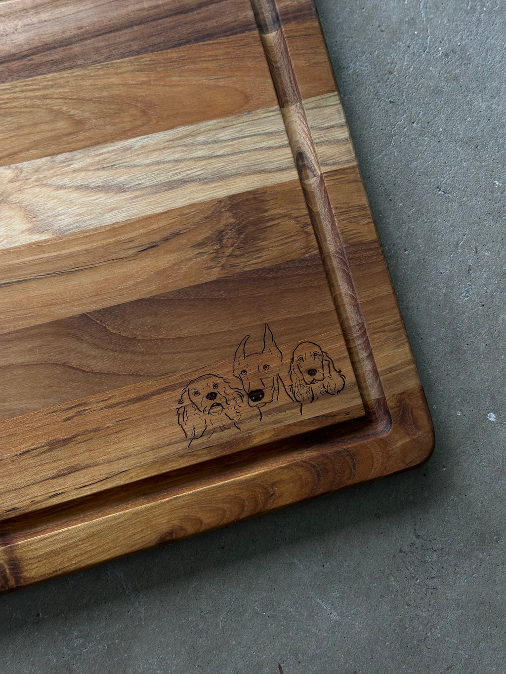 Engraved Acacia Wood Cutting Board