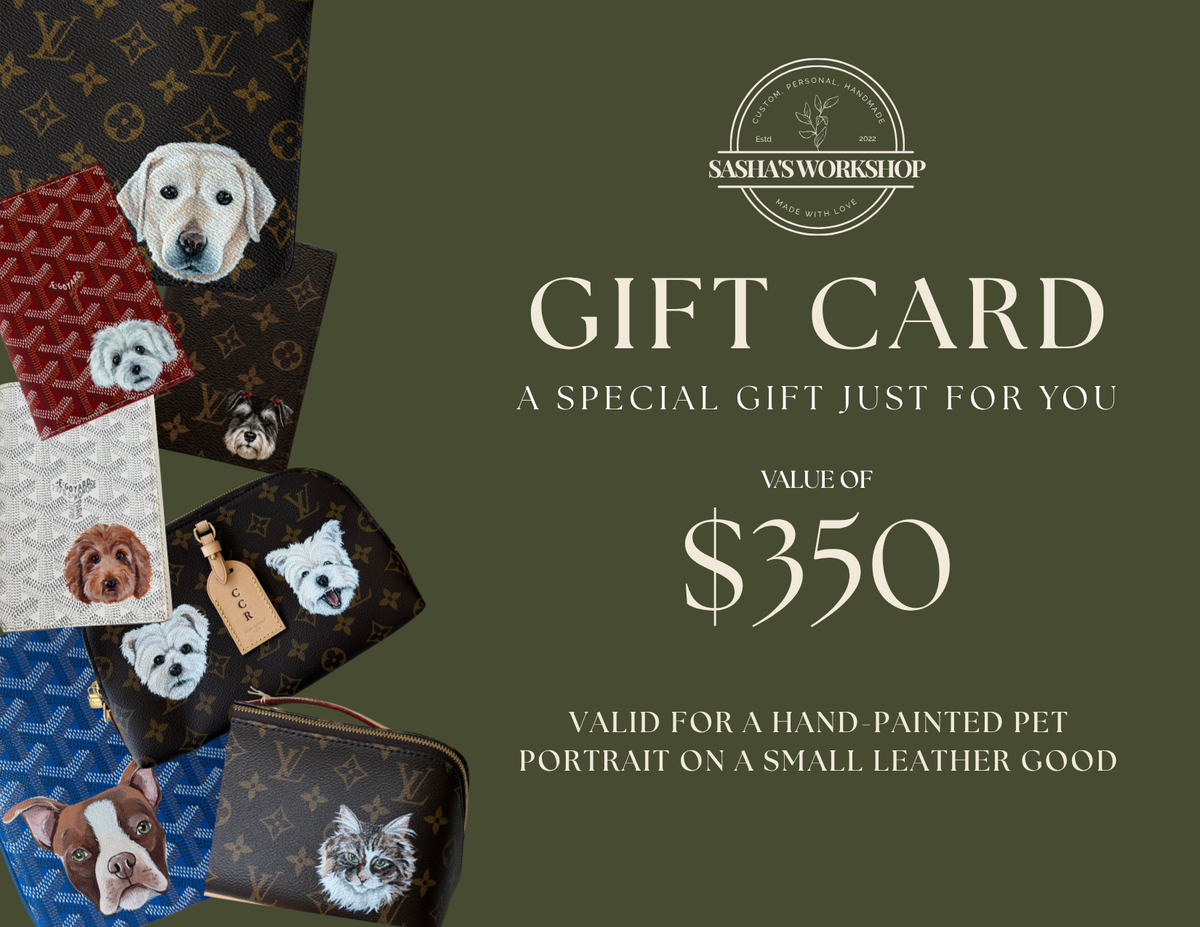 GIFT CARD - Single Portrait on Small Leather Good