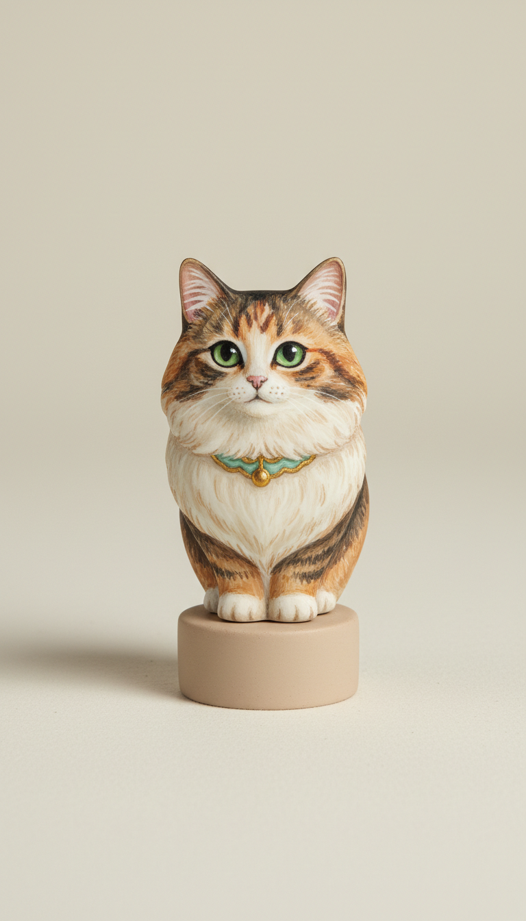 Porcelain Pet Ornament with Custom Detailing